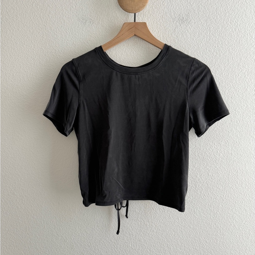 Lululemon Black Back Cut Out Top